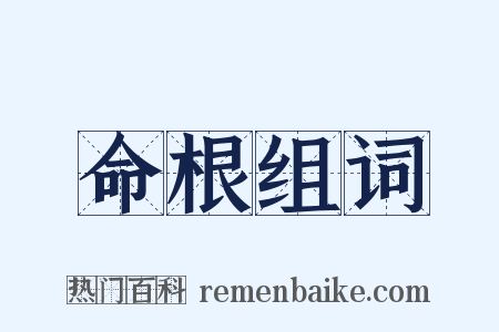命根组词是什么意思的图片